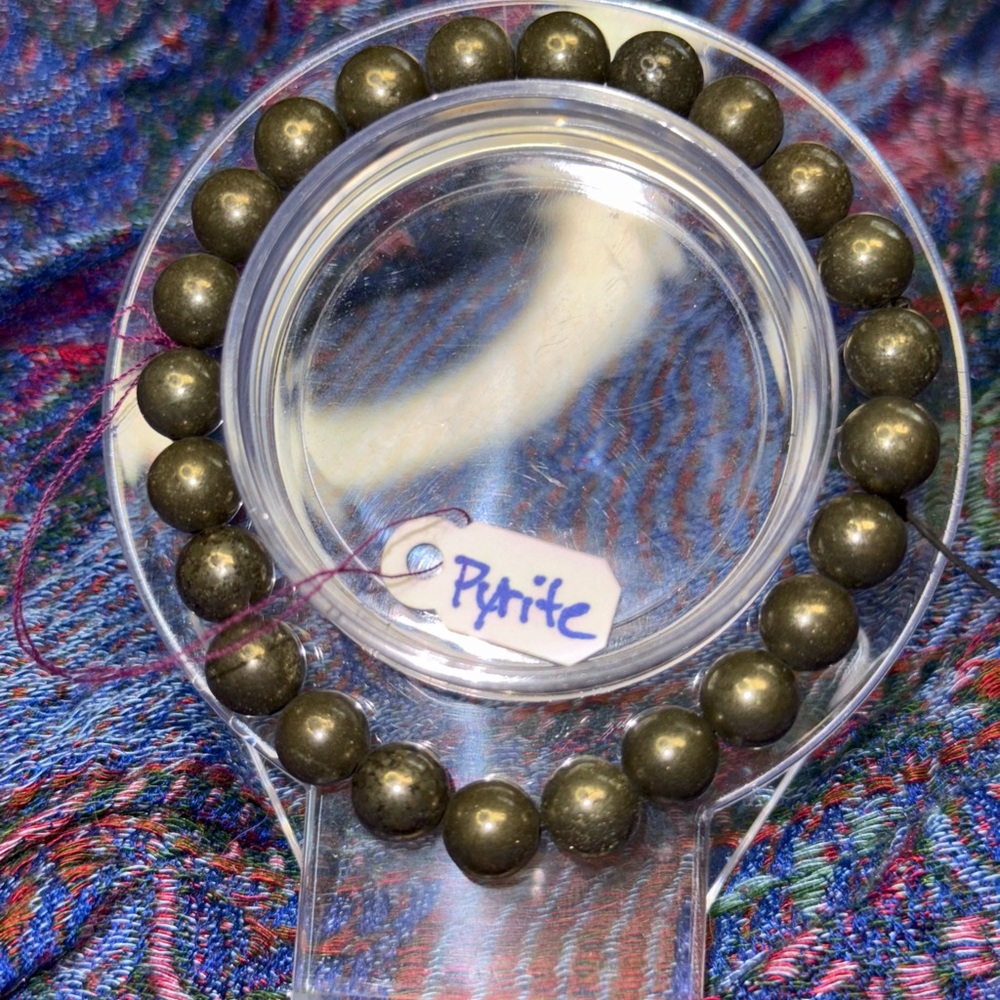 Pyrite Beaded Bracelet